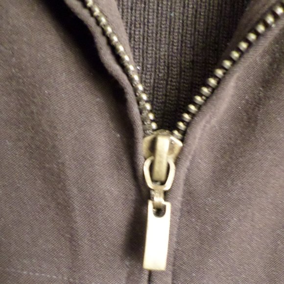 Notations Clothing Co Short Sleeve Zip up Brown Soft Collared Jacket - Picture 4 of 8